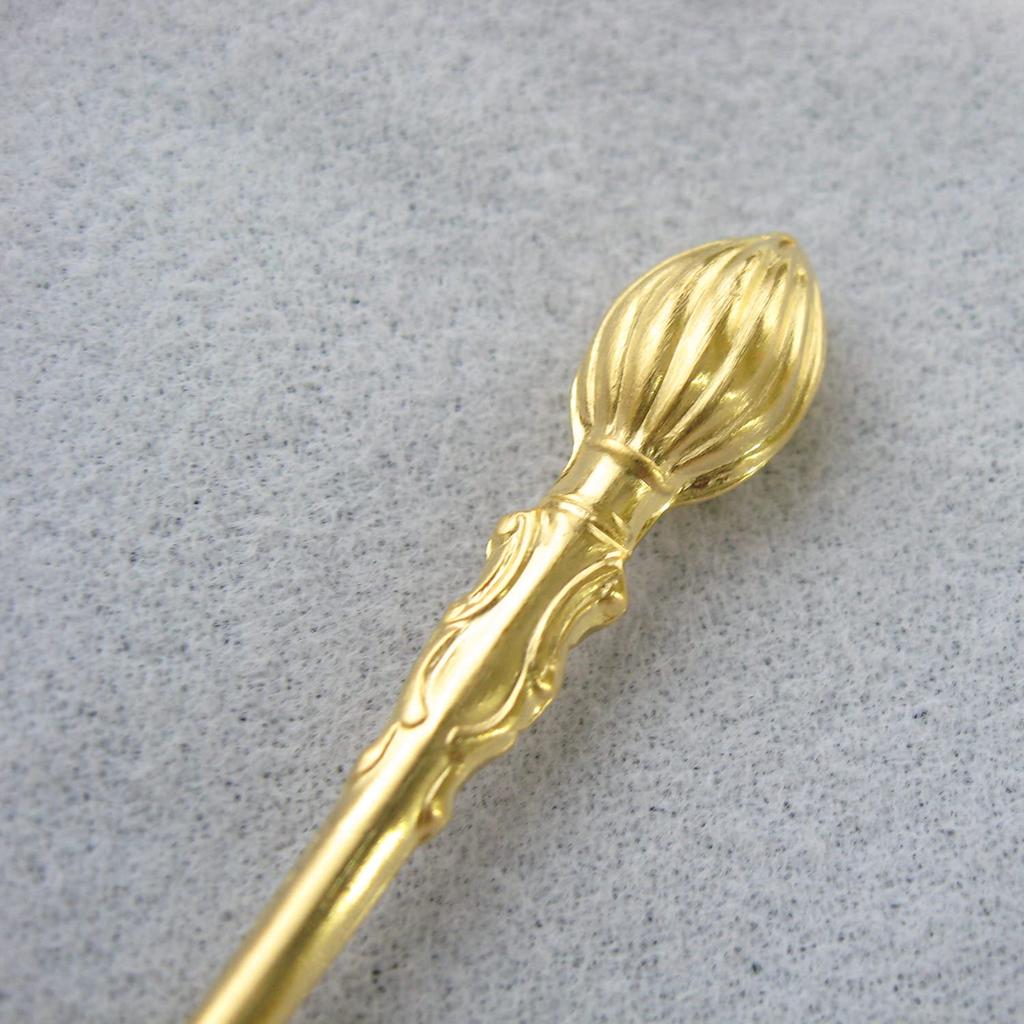 Nagao Brass Coffee Made in Japan Spoon, Gold, 12.7cm, Sylpheed,
