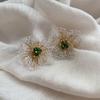 Simple And Sweet Handmade Art Flower Stud Earrings Temperament Elegant French Niche Design Exquisite Earrings Beautiful Earrings