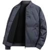  Zipper Up Bomber Jacket Men Quilted Padded Casual Winter Outerwear