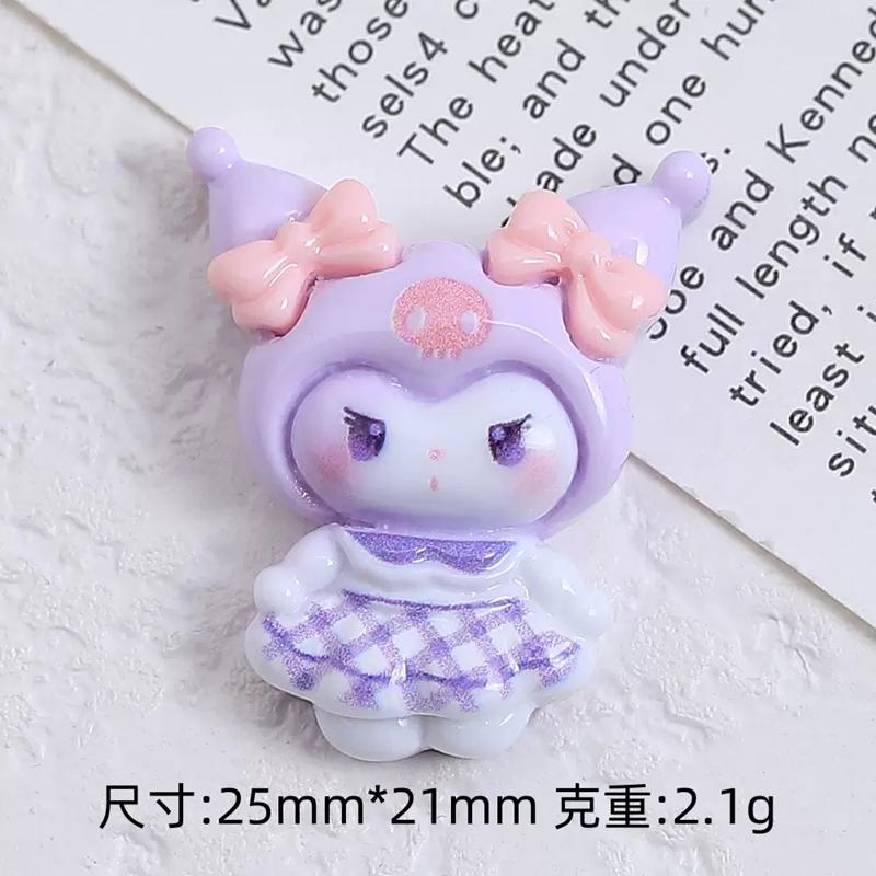 10 шт. Новая Кавайная Мультяшная Милая Клетчатая Юбка Серия Смола Скрапбукинг DIY Украшения Подарок Заколка Аксессуары A141