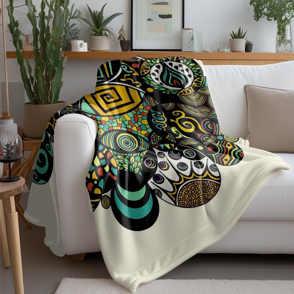 Vibrant Bohemian Ethnic Tribal Pattern Blanket Throw Sofa Bed Cover Decorative Throw Blanket Gift