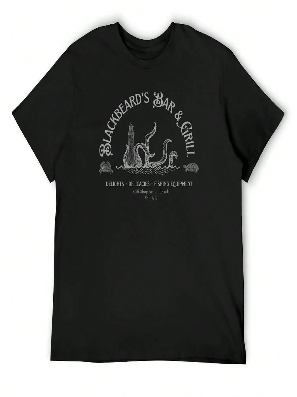 Blackbeard s Bar & Grill T-Shirt Personalized T-Shirt T-Shirts Oversize Vintage Clothes T-Shirt unisex S разноцветный