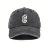 Washed Denim Baseball Cap Outdoor Casual Printed Hat Men and Women Same Style Korean Style Sun Hat Sports Peaked Cap