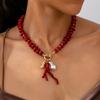 Acrylic Irregular Beads Pendant Neckalce For Women Jewelry Daily Wear Accessories