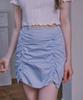 LULUCHOU Shirring Skirt - Sky Blue
