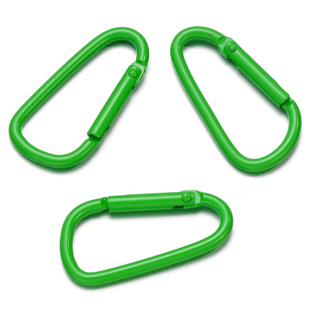 5pcs Carabiner Keychain Alluminum D-ring Clasp Multi-colorsHook Clip Keychains Camping Backpack Buckle Jewelry Making Supplies
