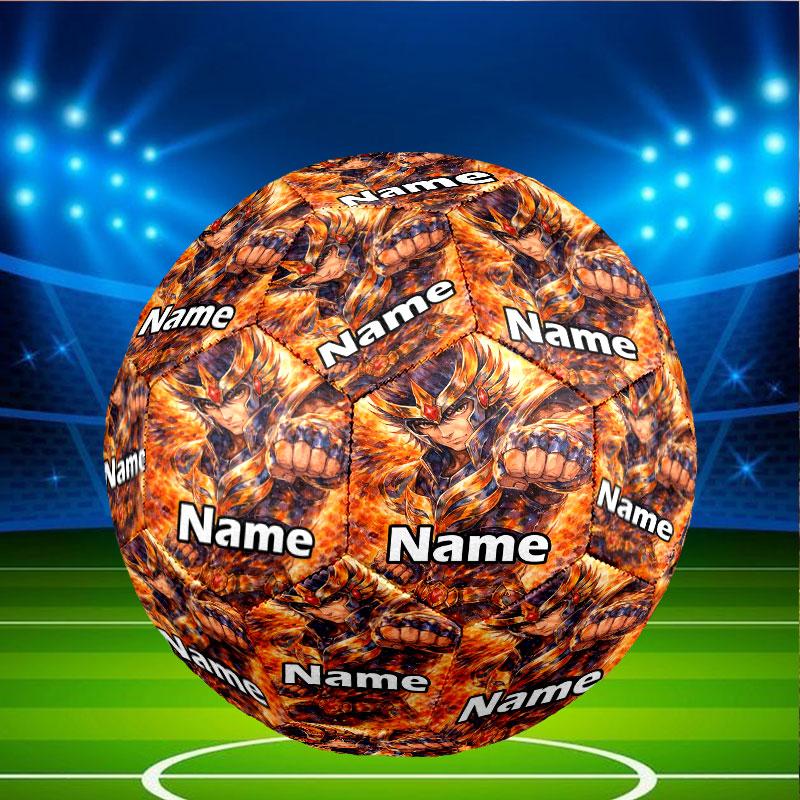 Custom Name Personalized Saint Seiya Print Size 5 Soccer Ball Training & Match Football, for Team, Kicking, Gift for Football Enthusiasts