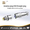 Central Connection XS10 Aviation Plug: 2 to 5-core Straight Interface Cable Connector