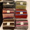 Knitted scarf with Korean autumn and winter atmosphere, women's velvet soft waxy stripes, cold-proof and warm, couple scarf men