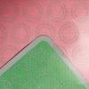 1PC Silicone Baking Mat for Oven, Reusable Non Stick Cookie Sheet Liner For Macaroons, Pizza, Toaster, Bread Making, Green Pink