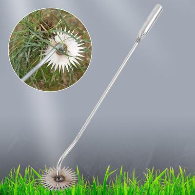 Sonnenblumen Unkrautzieher Langer Griff Kein Bücken Wurzelentferner Gartenarbeit Manuell Stock Multifunktion Für O1S7