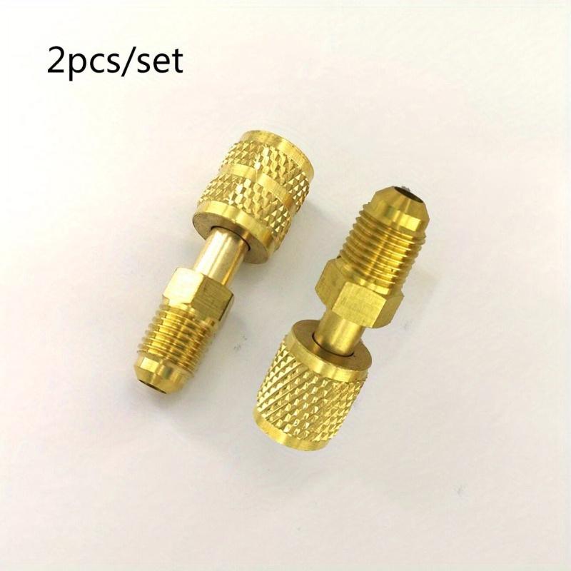 2pcs/set R410a Refrigeration Charging Adapter 5/16 SAE F Quick Couplers To 1/4 SAE M Flare 5/16 SAE M To 1/4 SAE For Air Conditioner