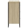 Chest of Drawers Sonoma Oak 91 x 35.5 x 74.5 cm Particleboard