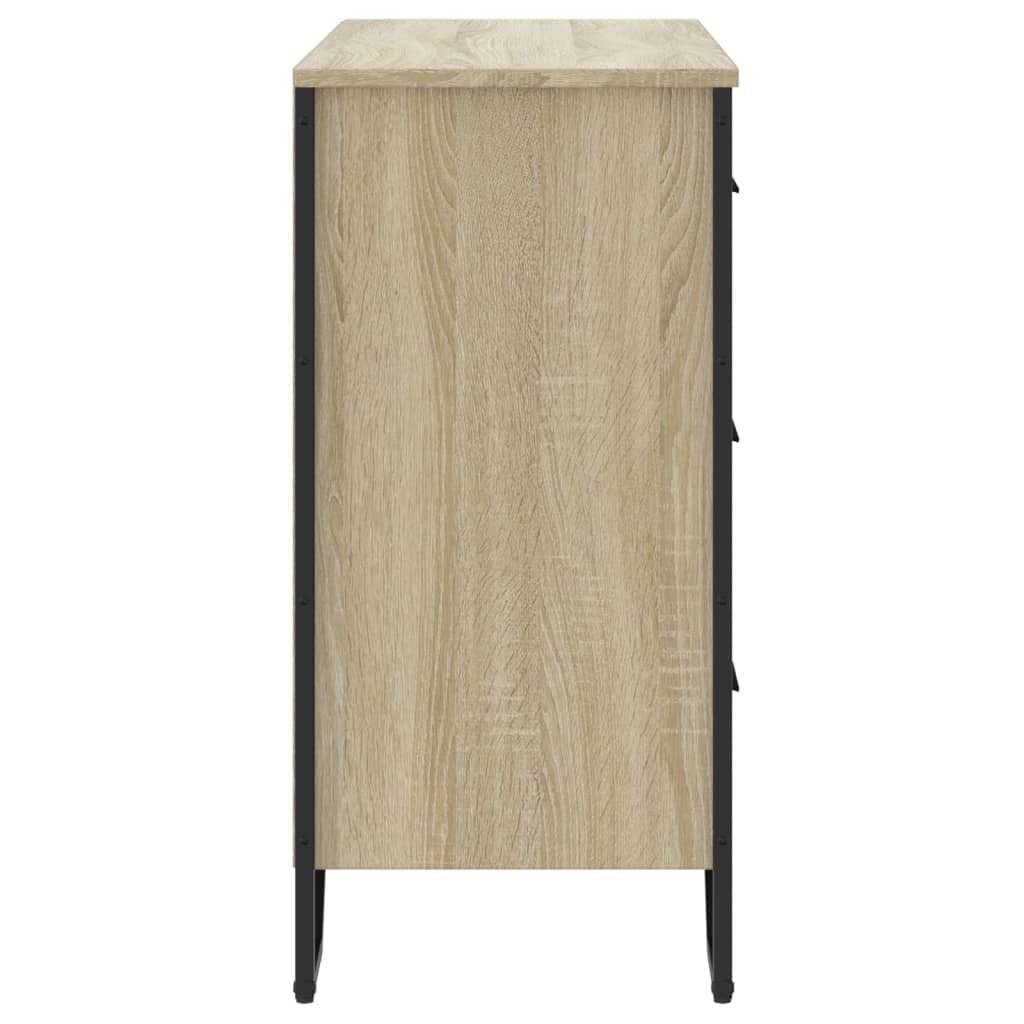 Chest of Drawers Sonoma Oak 91 x 35.5 x 74.5 cm Particleboard