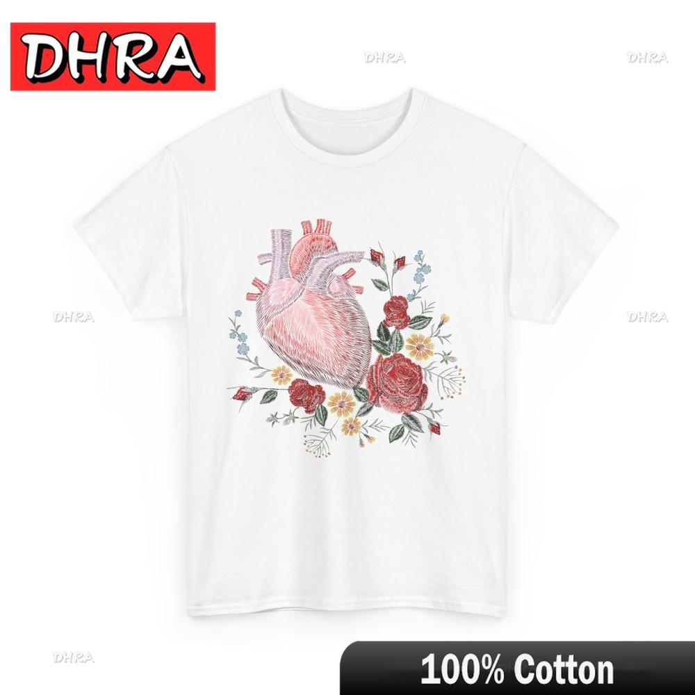 Roses Shirt Heart Roses Cardiology Lovers Cardiologist Women Unisex Cute Shirt Classic Retro Edgy TShirt Couples Hip Hop Creative S