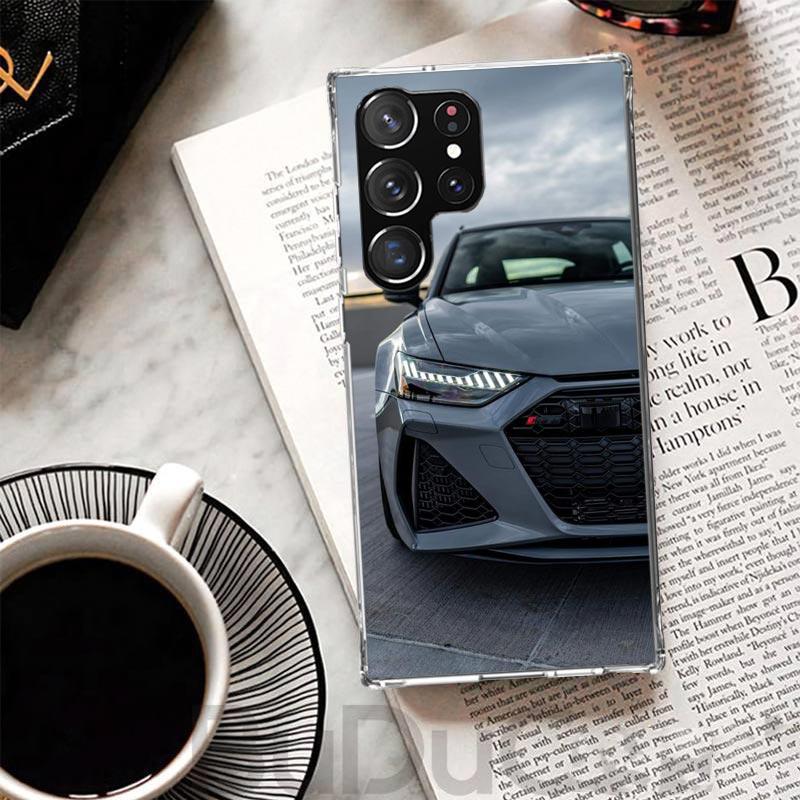 Super Car For A-Audis R-S Sport Cover For Samsung Galaxy S23 S22 S24 S25 Ultra Phone Case S21 Plus S20 FE S10 + S25Ultra Print F