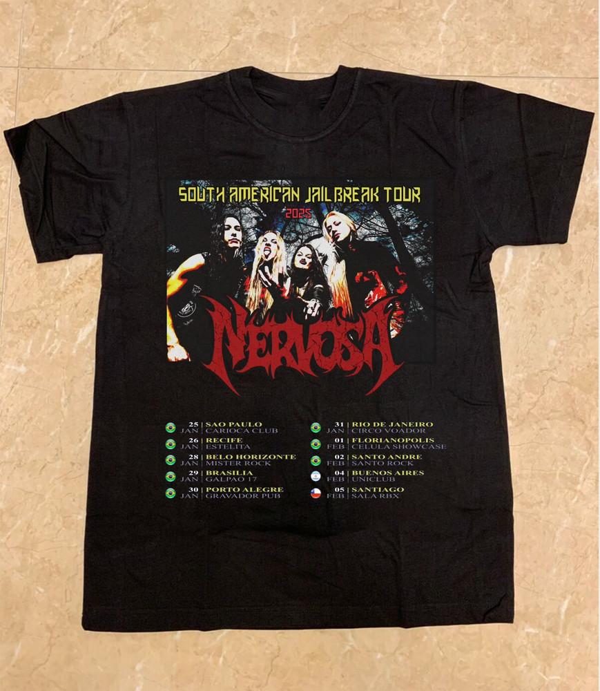 

Nervosa Summer Tour Gift For Fan All Size S to 5XL T-shirt K866 Unisex T-Shirt XXXL