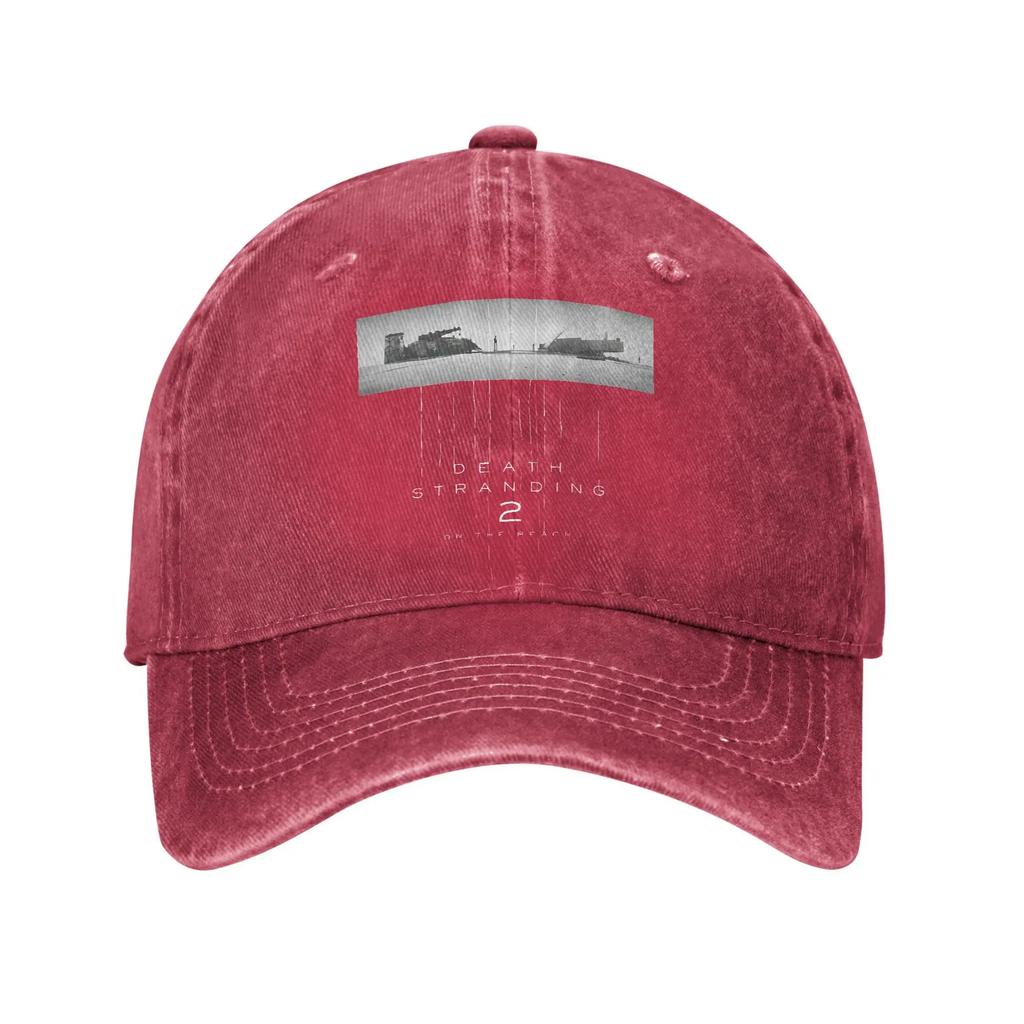 Casual Death Stranding 2 On The Beach Baseball Caps Unisex Women Distressed Denim Snapback Hat Video Game Outdoor Adjustable Hat