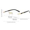 Fashionable Rimless Photochromic Presbyopia Glasses Outdoor Driving Protective Glasses Men Women High-Definition Reading Glasses