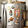 Waterproof Fridge Magnets Halloween Pumpkin Frame Refrigerator Magnet, Vintage Ghost Whiteboard Decorative Magnet for Holiday Party