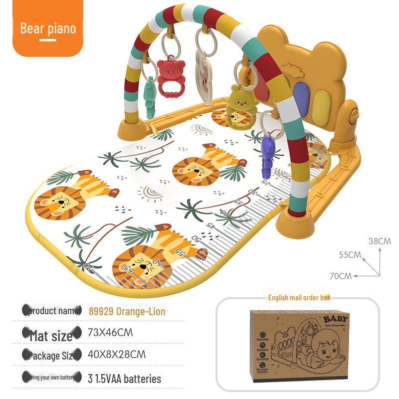 Baby Fitness Rack Music Play Mat with Piano and Drum Features