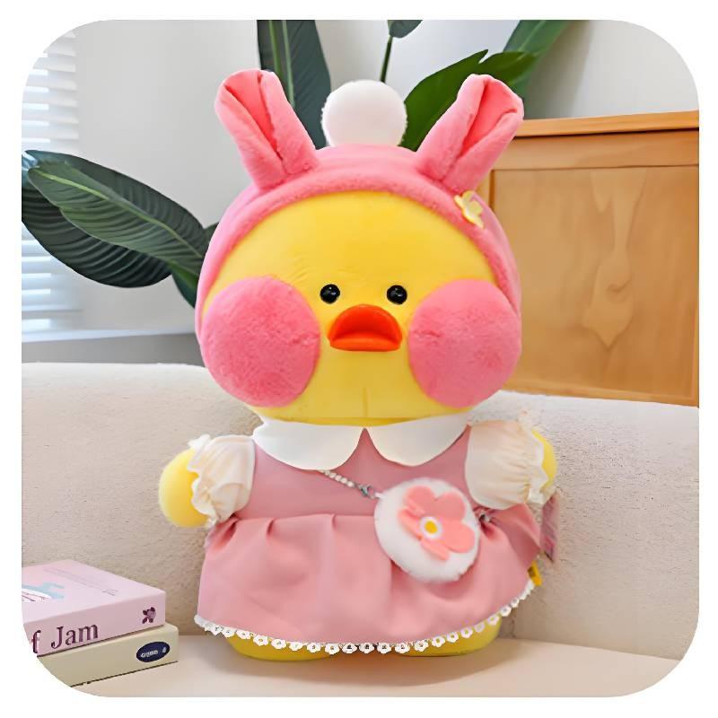 Wear Dududuck Dresses Plush Toy Cartoon Stuffed Animal Doll Kids Gift Decoration