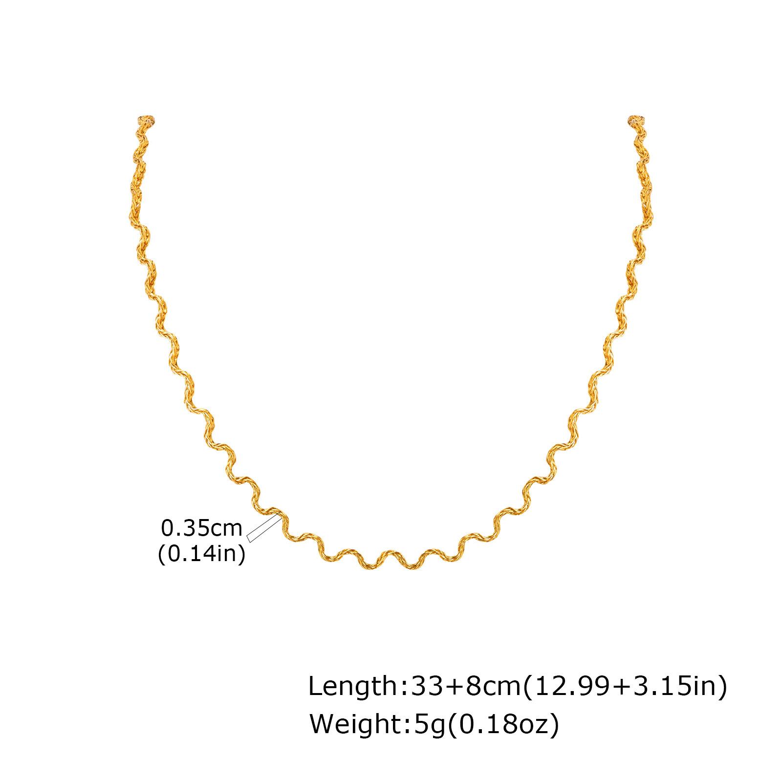 Wind Lady Collarbone Chain, Stainless Steel Wave Foxtail Chain Zircon Flower Water Drop Pendant Necklace Nc-2269