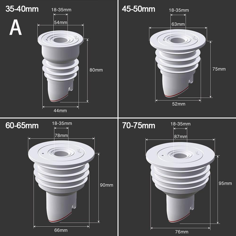 Silicone Sewer Pipe Sealing Ring Water Pipe Plug Floor Drain Anti Odor Sewer Seal Stopper Shower Drainer Bathroom Accessories