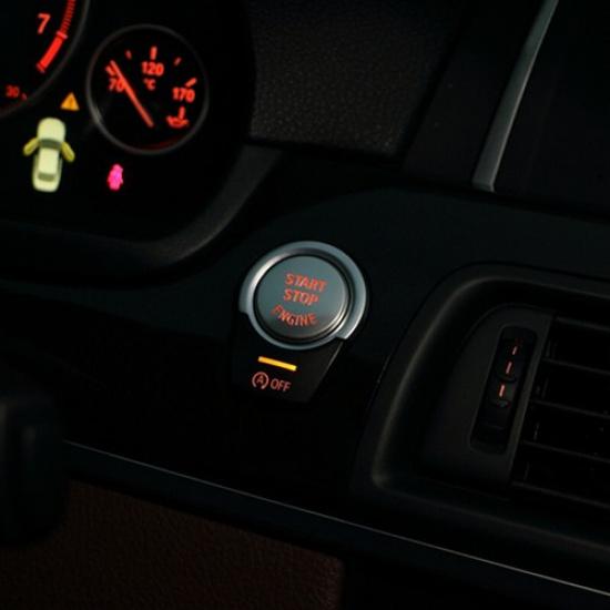 Luxury Silver Car Engine Start Button Replace Trim For BMW X5 X6 E70 E71 08-13