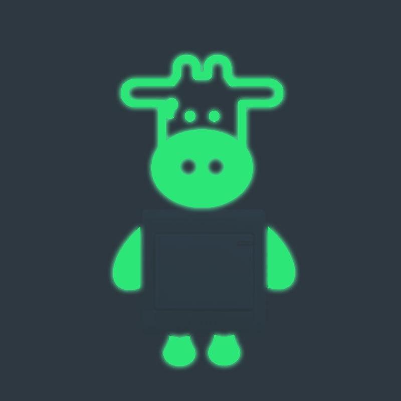 8Pcs/set New Luminous Cartoon Switch Sticker Glow in the Dark  Wall Sticker Decoration Fluorescent C