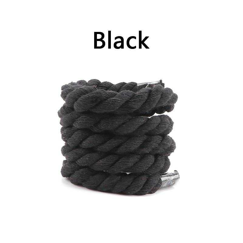 Round Shoelaces Quality Colorful 1CM Thicker Cotton Shoelace Sneakers Rope Laces 100/120/140/160CM Boots Shoe laces Shoes 1Pair