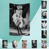 Mmarilyn Monroes Flag Rock Music Band Banner 3x5ft With Grommets Hd Printing Tapestry Exhibition Music Band Fans Garage Decor