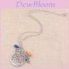 Stranger Things Eleven Alphabet Pendant Necklace With Multilayer Alloy Chain For Fans