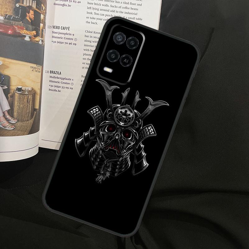 Samurai Oni Mask For Oppo A38 A18 A58 A78 A98 A79 A40 A60 A80 A16 A76 A96 A15 A74 A94 A54 A77 A17 Phone Case