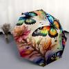 1pc Colorful Butterflies and Flowers Umbrella with Plastic Handle,Suitable for All Seasons Home Travel Outdoor UmbrellaDD160