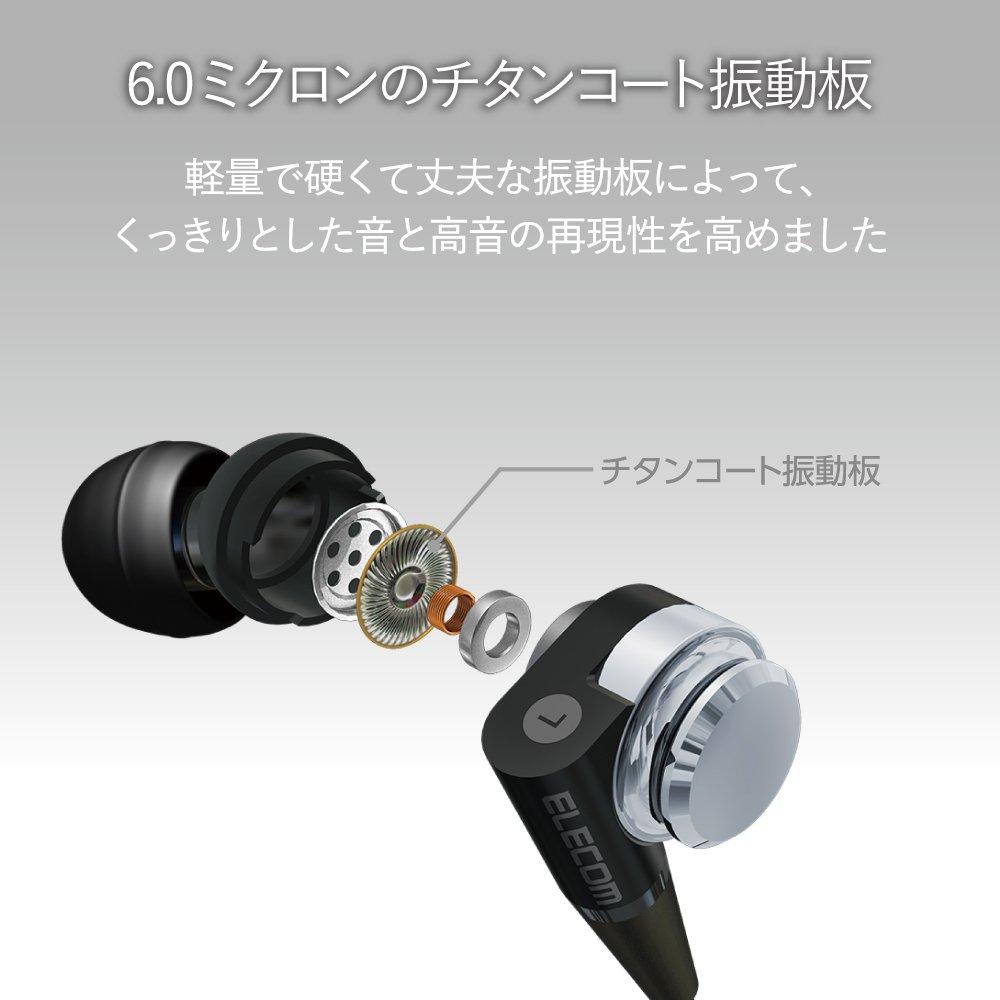 ELECOM Earphones Headphones with Microphone and Remote Control Canal CS200 Silver EHP-CS200MSV