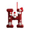 2D 26 Letter  Christmas Ornaments Acrylic Flat Christmas Tree Home Decorations Ornaments