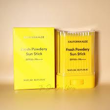 Nature Republic California Aloe Fresh Powdery Sun Stick SPF 50+ PA++++ 24g
