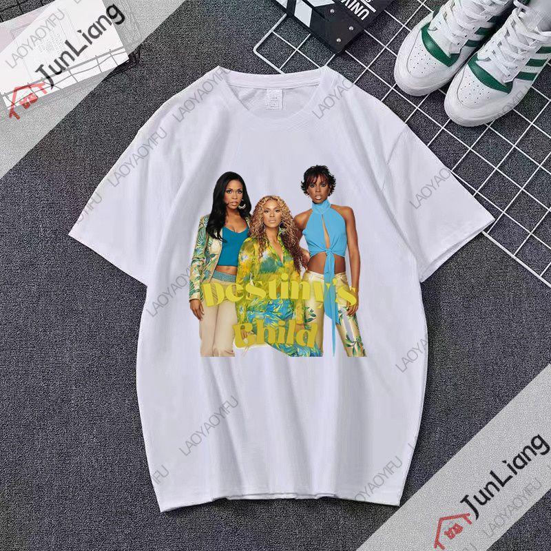 Destinys Child T-Shirt Grafiken Kleidung Sommer Oberteile Hemden für Herren Modisch lässig entspannt Streetwear für Männer und Frauen