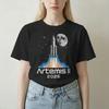 Crazy Artemis Ii 2026 Mission Tshirt Unisex Unisex Round Collar 100 Cotton T Shirt  Short Sleeve Tees Plus Size Clothing