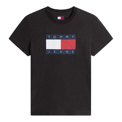 Tommy Jeans Womens/Ladies Logo Ribbed Regular T-Shirt