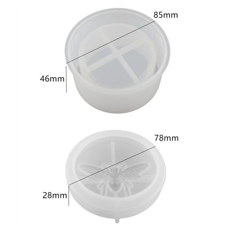 

Банка для пчелиного меда, шкатулка для хранения ювелирных изделий, банка для зеркала, силиконовая форма, форма для самостоятельного изготовления из эпоксидной смолы розовый