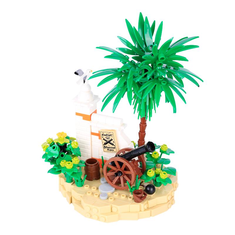 

MOC Medieval Cannon Building Block Фигурки Аксессуары Пиратский корабль Остров Набор Тюрьма Транспорт Карета Кирпичи Игрушка