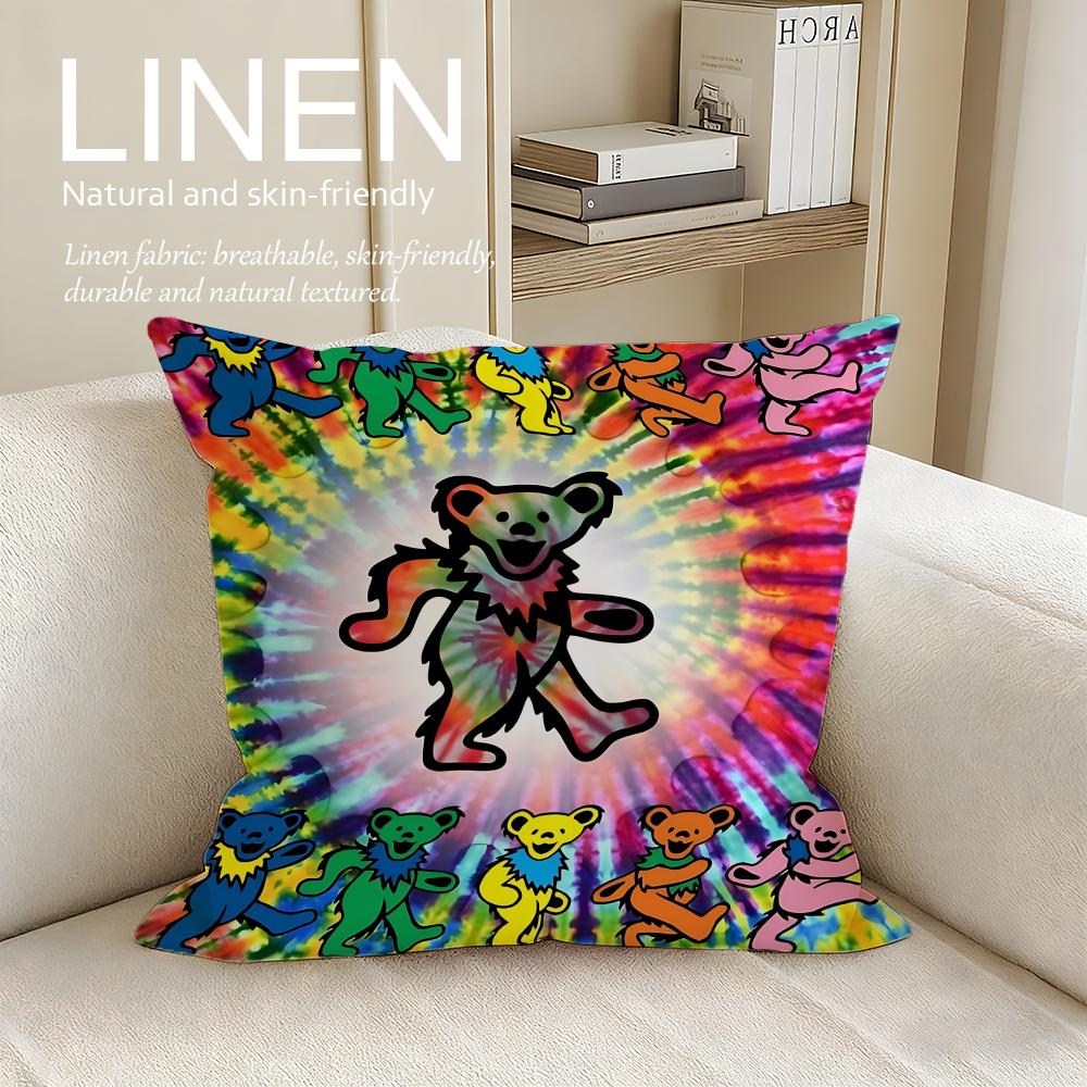 Music Grateful Dead Cushion Cover Pillowcase Set Pcs X X Breathable Washable Sofa Cushion Cover