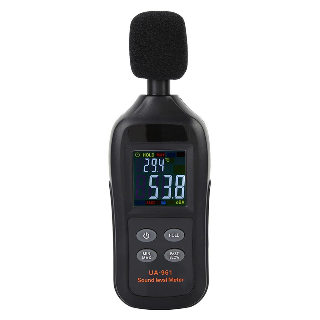 UA961 Schwarz Tragbares Handheld Digitales Schallpegelmessgerät Lärmtester