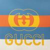 Gucci Webbing Interlocking Double G Canvas Tote Bag Shopping Bag Handbag Regular Children's White/Blue/Orange