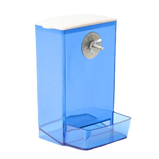 

Кормушка для птиц с пылезащитной крышкой, автоматическое прозрачное крепление с защитой от проливания, волнистый попугайчик Cockatiel Conure, диспенсер для еды, товары для домашних животных