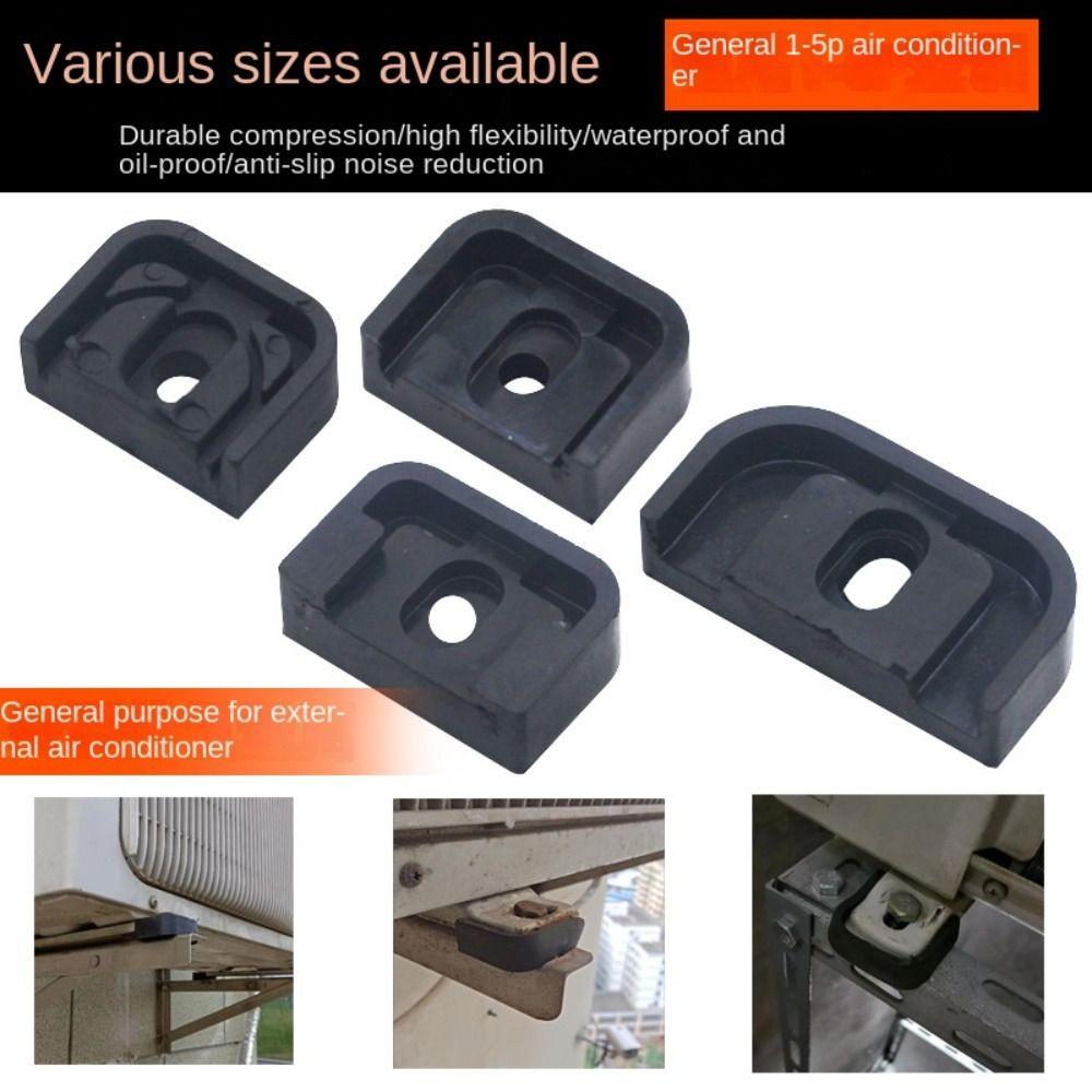 4Pcs Rubber Air Conditioning Rubber Mount Shock Pads Vibration Damping Pad Anti Vibration Pad  Roofs