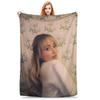 Singer Sabrina Carpenter Blankets Pop Music Flannel Funny Soft Throw Blankets for Chair Covering Sofa Textile Decor