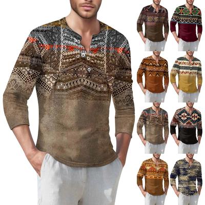 Herren T-Shirt Street Casual Fashion Langarmshirt